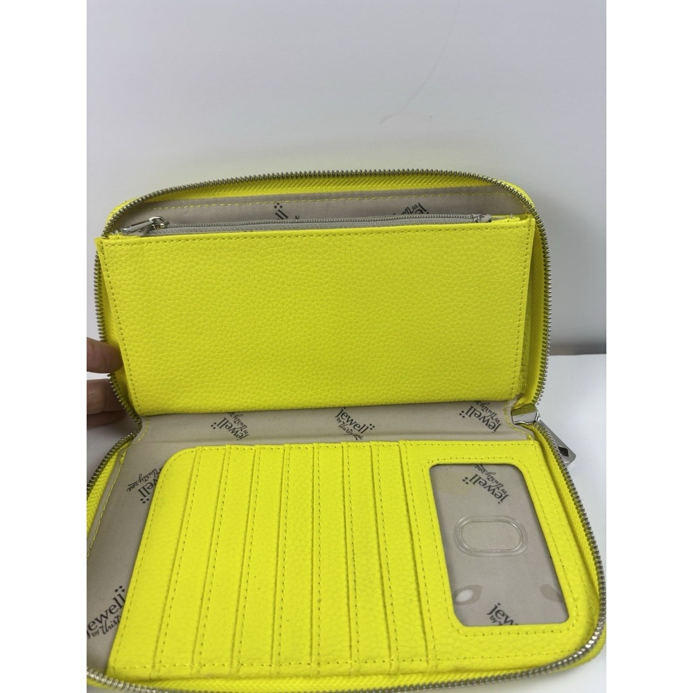 Thirty One Jewell Zip-Around Wallet - Bright Yellow - Flashy Retro Y2K Fun - Picture 9 of 9